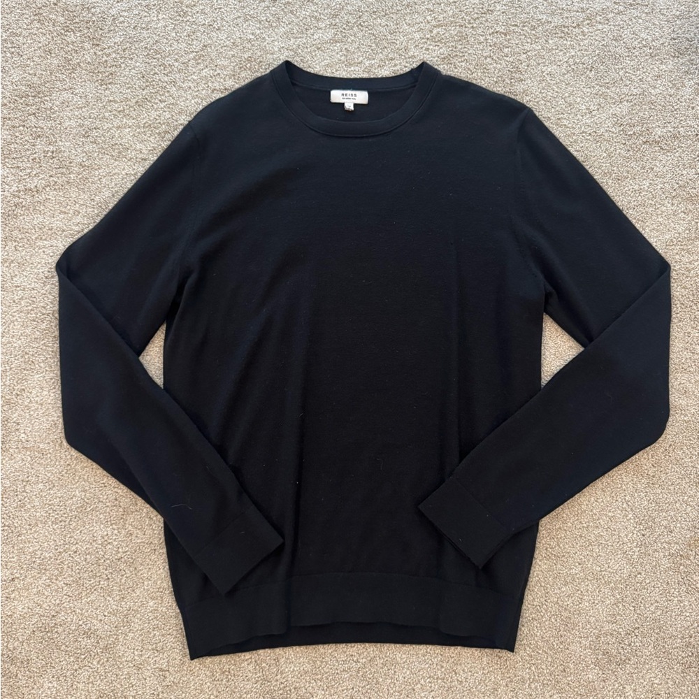 REISS Men's Black Sweater